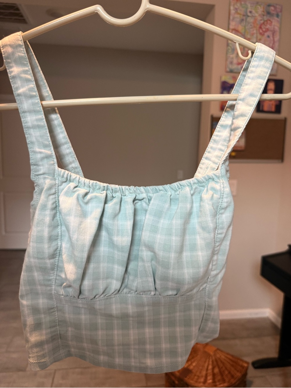 Hollister Mint Green Ribbed Tank Top